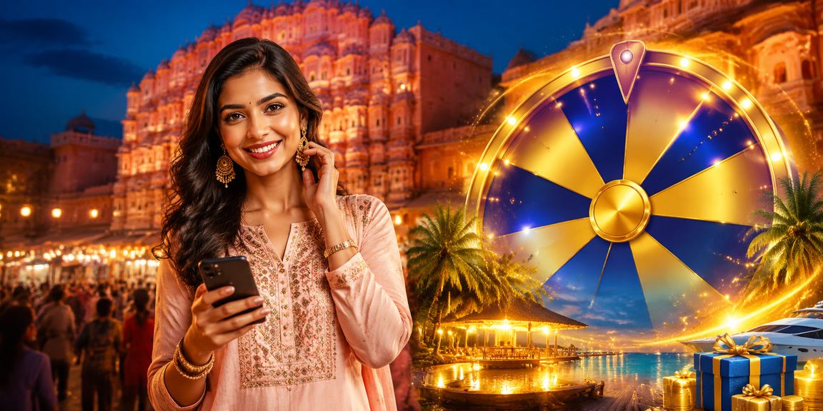 Indian player logging in to casino platform